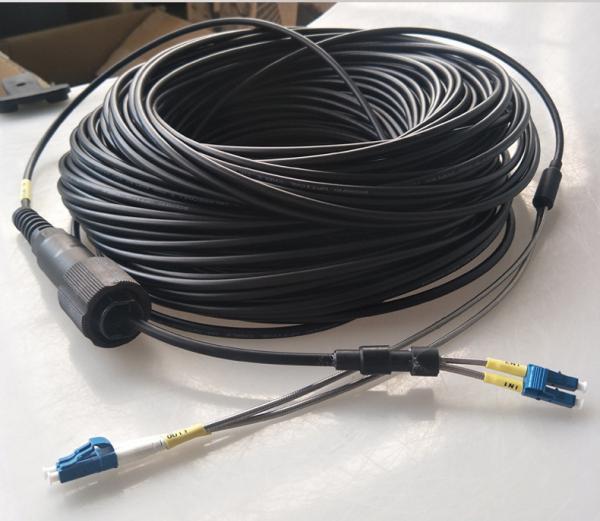 PDLC-DLC CPRI Fiber Cable LC Duplex Armoured SM Waterproof 7.0 Mm fiber optic jumper