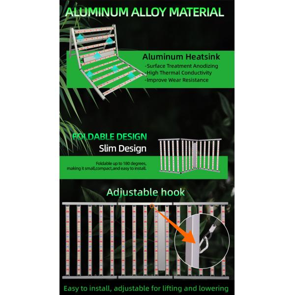 1500W Full Spectrum Bar LED Grow Light Commercial Indoor Farm Plants High PPF Bloom Application Samsung LM281B Chips