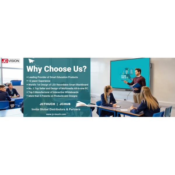 JCVISION 75inch Android 13.0 Interactive Flat Panel 15W*2 Stereo LED Backlight