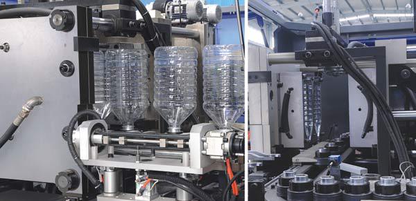 Automatic PET Bottle Blowing Machine 380V 50HZ Voltage High Adjustability