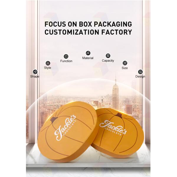 Handmade Food Paper Gift Box Pumpkin Shape Paper Candy Chocolate Box