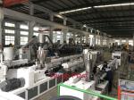 Conical Double Screw Extruder , Plastic Extrusion Machine For PVC Material