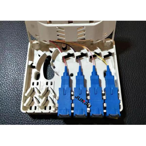 4 core Ftth Fiber Optic Termination Box, wall mount fiber termination box