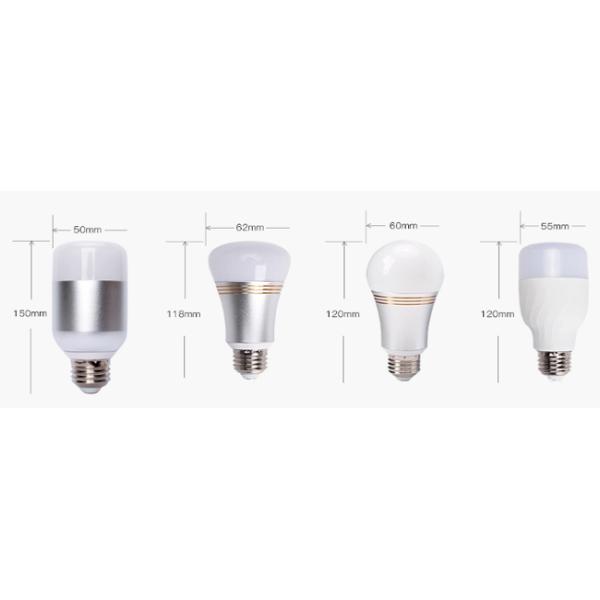 Remote Control Led Light Bulbs Controlled By App , Dimmable RGB Light Bulb Wifi