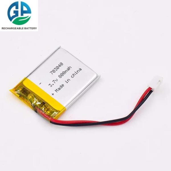 Kc 703040 3.7v 800ma Lithium Polymer Battery Pack Rechargeable
