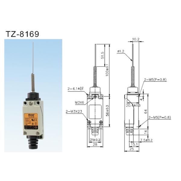 Tend Limit Switch Spring Type TZ-8169 Position Switch TZ8169