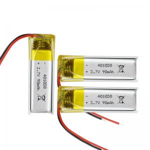 China 401030 Lithium Polymer Battery 3.7V 80mAh For Bluetooth Headset on sale
