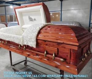 Buy cheap Solid Wood Caskets Wood Veneer MDF Caskets Cardboard Caskets European Coffins Cremation Caskets Metal Caskets product