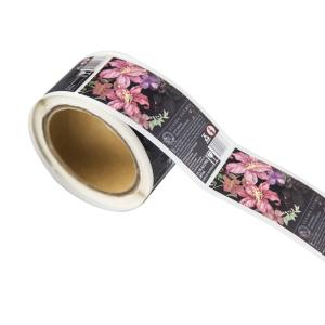 Buy cheap Customized Printing Self Adhesive Label Sticker Flower Transparent Sticker product