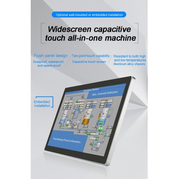 ZXTLCD 15.6 Inch Exceptional Smart Touch Industrial Control Panel Embedded Programmable Tft Display Low Cost HMI Panel for PLC