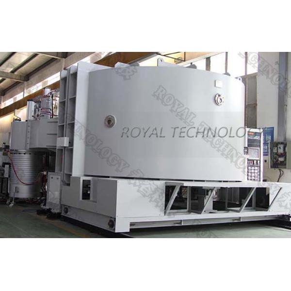 Pvd Chrome Vacuum Metalizing Machine Automotive Logo Chroming Vertical Orientation