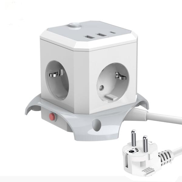 Tabletop Vertical Tower US Extension Board Cable Socket Rated Current 10A-16A Network NO