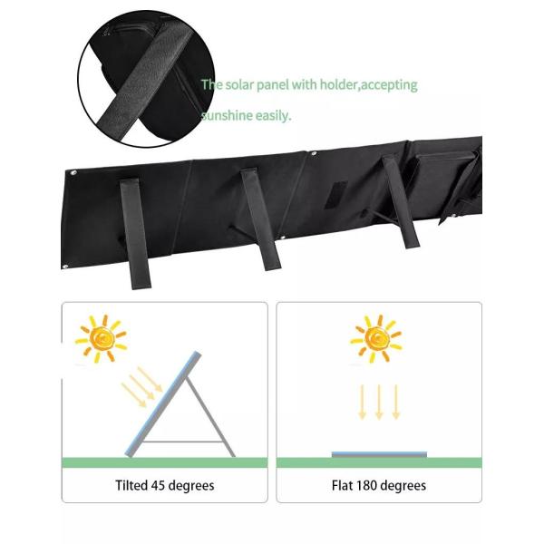 GMPC Travel 3Kg Shipping Portable Folding Solar Panels Power Station
