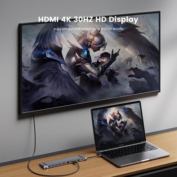 11-in-1 USB Type C Multifunctional Hub Adapter For Laptop And Mobile Phone