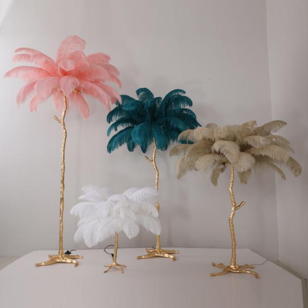 AC220V Ostrich Feather Lamp