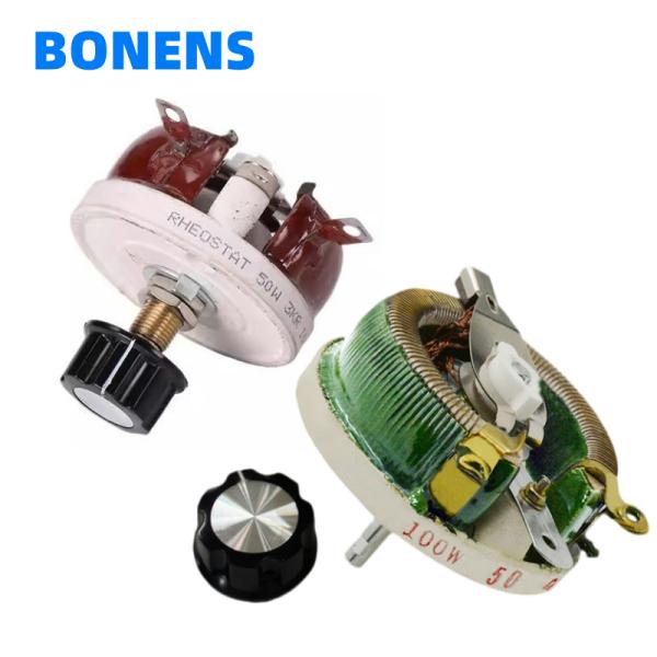 BC1 Ceramic Disc Rheostat 100W Adjustable Resistor 1Ω-10KΩ