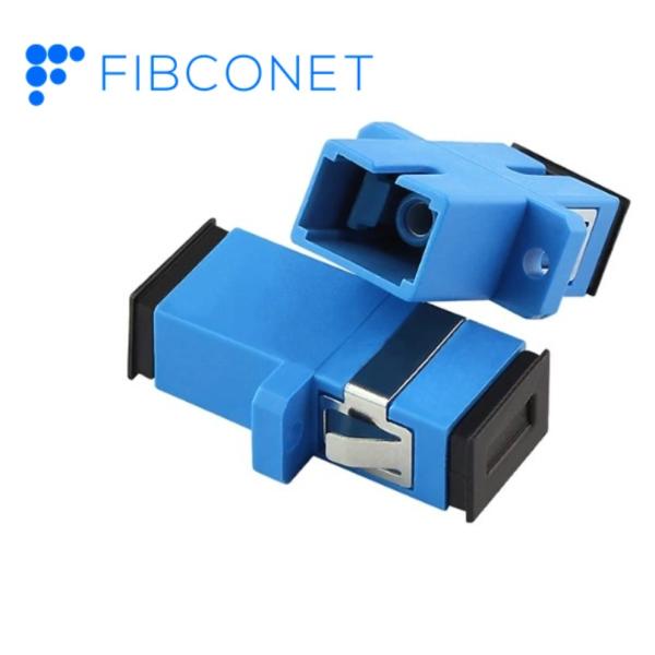 4G Network Compatible PBT Material SC Adapter for FTTH SX/DX Fiber Cores Applications