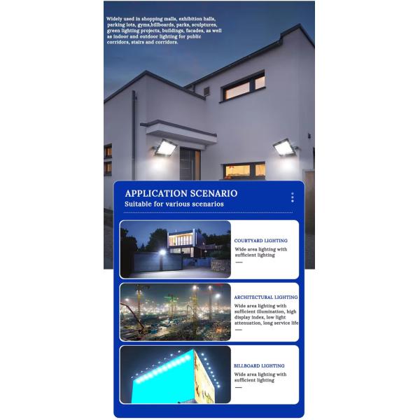 Low Power Consumption 200W Floodlight Led Bulb Floodlight Led For Historical Landmark