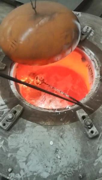 Quality Crucible Scrap Aluminum Melting Furnace 90KW Power Energy Saving OEM for sale