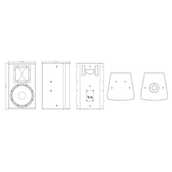 Karaoke loudspeaker 10 inch 2-way full range speaker for club and KTV