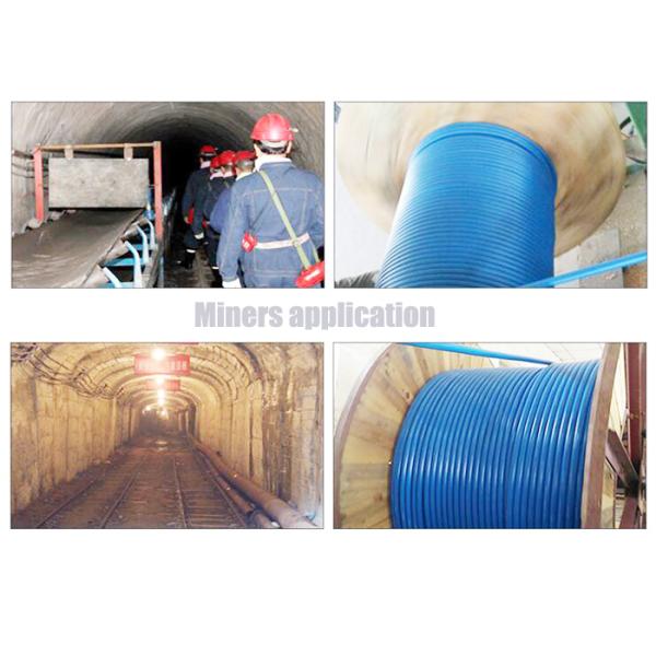 Stranded Loose Tube Armored Double Jacket Mining Optical Fibre Cable 4 Core Glass Fiber Optic Cable