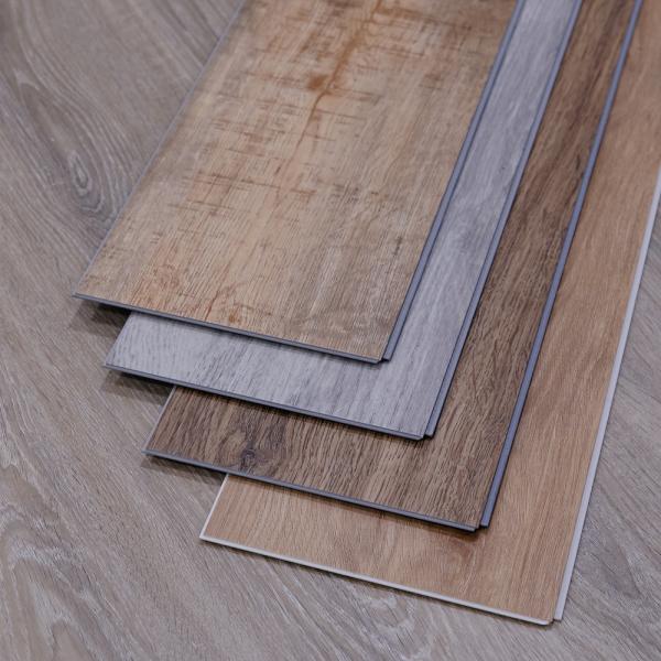 Simple Color Waterproof SPC Luxury Vinyl Plank Flooring 4mm-8mm Thickness Click Lock