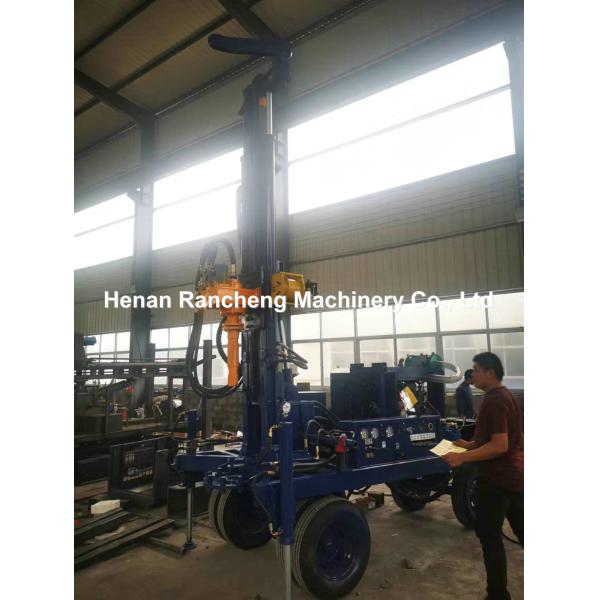 180m Depth Borehole Drill Machine 55KW Engine 90mm - 300mm Dia 5200kg