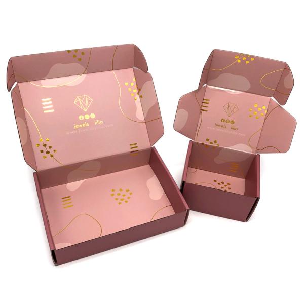 Kraft Mailer Paper Corrugated Box Packaging Full Color For Dresses