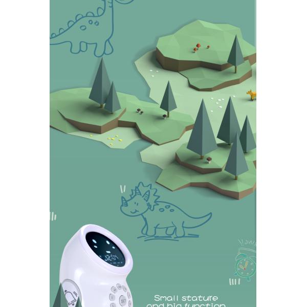 DC 5V Led Night Light Clock , 210g Children'S Sleep Trainer Clock EMC approval