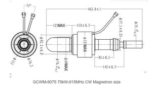 Buy cheap 75kW 915MHz CW Magnetron Microwave Heating Sintering Thawing product