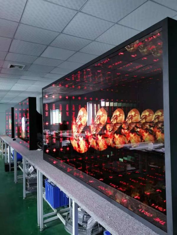Modern Flat LED Infinity Mirror Lamp Hollow Structure DIY Lights Tunnel Floor Aquarium Tesseract Industrial Glass Steel Home
