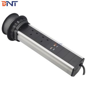 multiple function universal electrical plug socket for meeting table