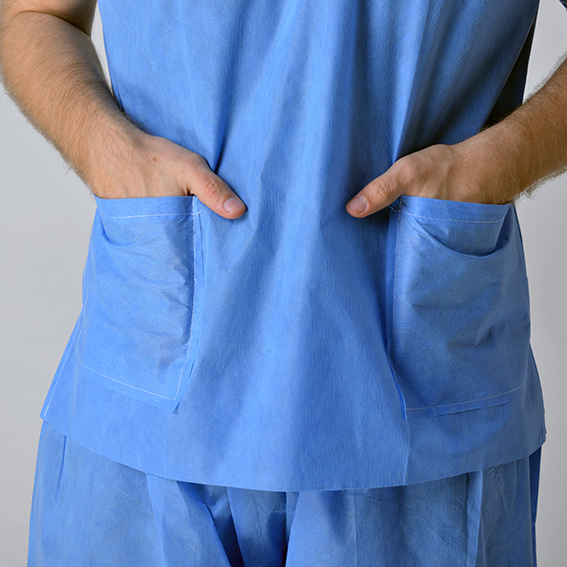 Operation Room Disposable Hospital Scrubs Protective Clothing At Work