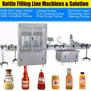 China 12000BPH Chili Sauce Filling Machine chili paste bottle filling machine on sale