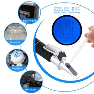 Buy cheap Hand Held Optical Refractometer , Antifreeze Battery Cleaning Fluid Refractometer Atc product
