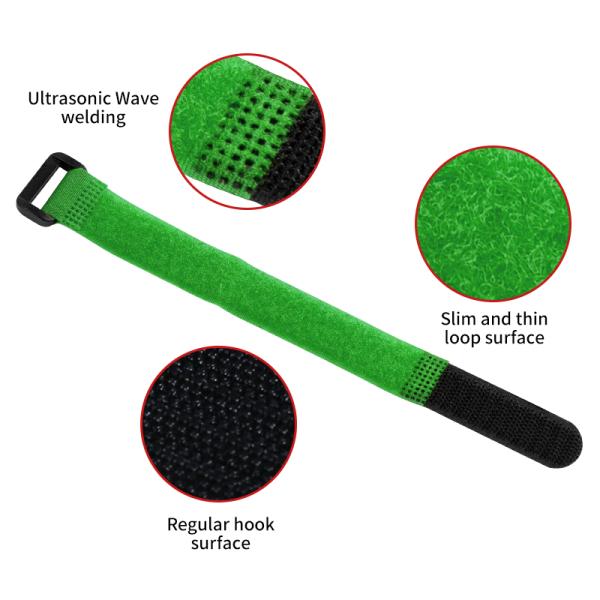 Reusable 25m/Roll Hook And Loop Buckle Strap ROSH Nylon Velcro Straps