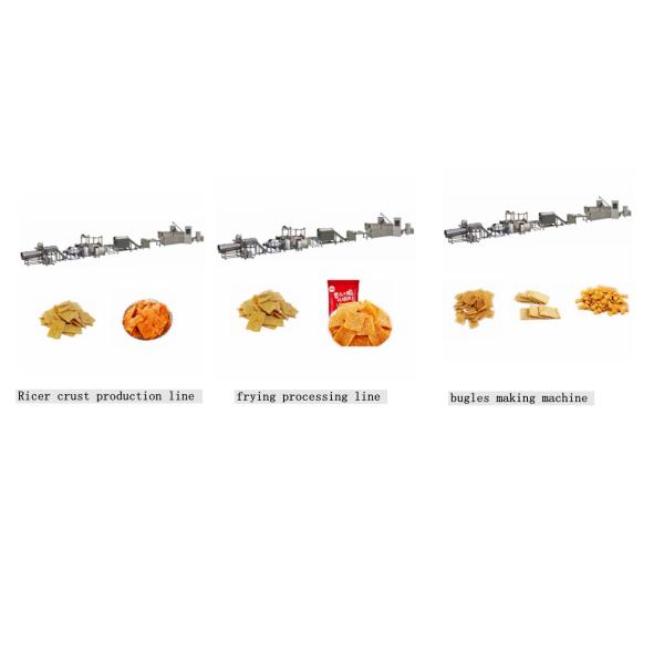 Automatic Bugles Doritos Production Line 100 - 200kg/H