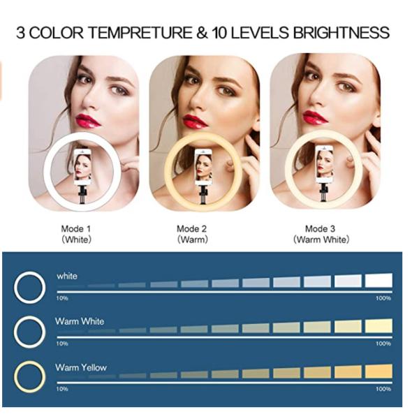 Portable 11 Brightness 168CM 3500K Tiktok Ring Lights