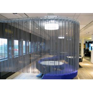 Sliding Architectural Cascade Metal Coil Drapery Space Partition Separator
