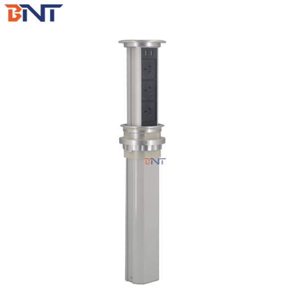 office desk top outlet socket with data and universal power /tabletop retractable power socket box