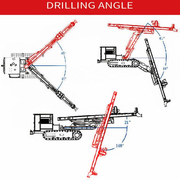 DTH Hammer Drilling Rig Borehole Drilling Equipment High Efficiency Crawler Drilling Machine