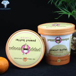Buy cheap OEM ODM Custom Printed Ice Cream Containers 8OZ With Lid product