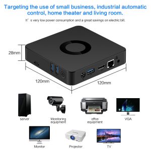 Buy cheap AC5 Onboard CPU N4000/N4100 Fanless Mini Computer 128GB EMMC product
