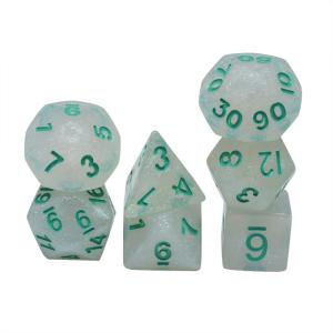 Buy cheap Smooth Crystal Resin RPG Dice Handcraft Resin Polyhedral Dice product