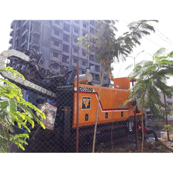 Four Pump Hydraulic Pipe Pulling Trenchless Boring Machine 20T With Auto Anchoring