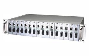 Buy cheap 16 Slots Ethernet Media Converter Rack, hot plugging product