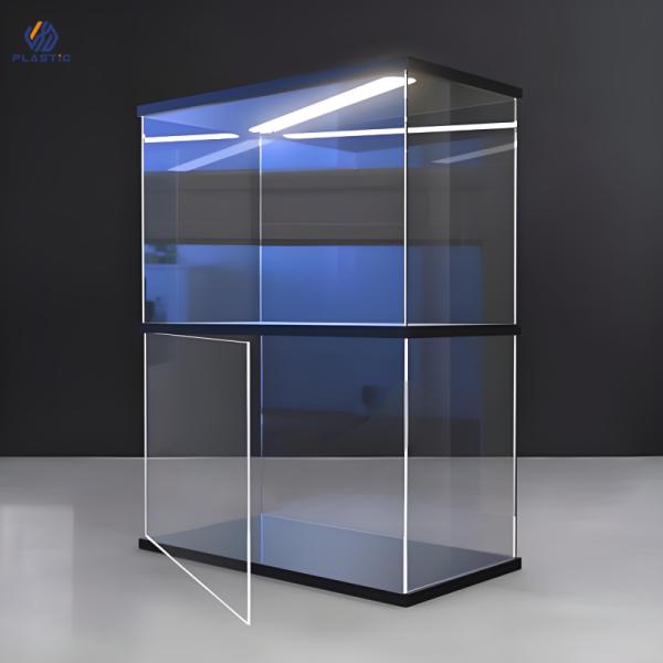 Transparent Acrylic Toy Display Case OEM Logo Waterproof