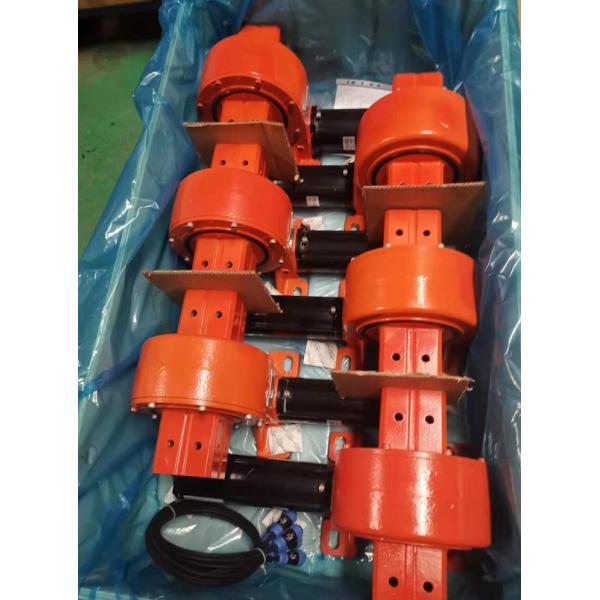 Small Dual Axis Solar Tracker Slew Drive With Double Envelope Worm And Helical Gear For Solar