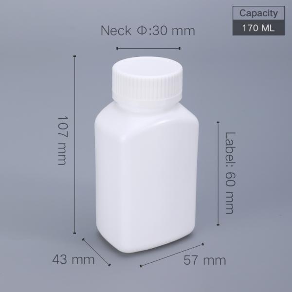 Waterproof Child Resistant Pill Packer Box Bottle With Anti Theft Cap Capacity 20ML to 200ML