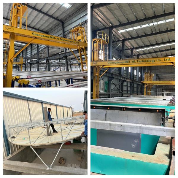 Horizontal Anodizing Production Line 6500mm Max Profile Length